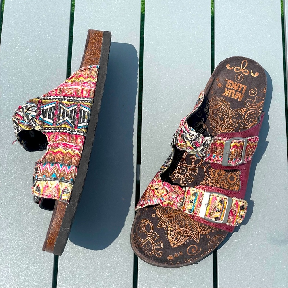 Muk Luks Sandals size 9 - Picture 1 of 6